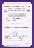 Certifikát EWT