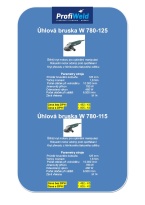 Úhlová bruska W 780-125 + Úhlová bruska W 780-115